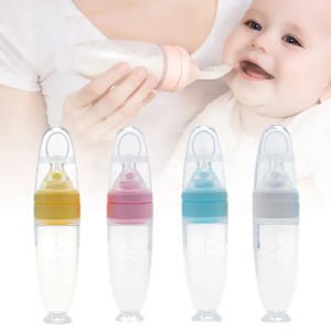 Baby Silicone Feeding Bottle Spoon By Xierbao 9167
