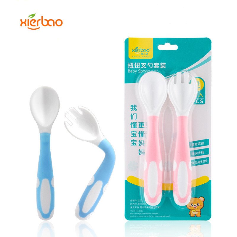 Baby Twist Fork and Spoon By Xierbao 9208